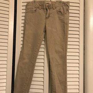 Lightly used tan Free People skinny jeans